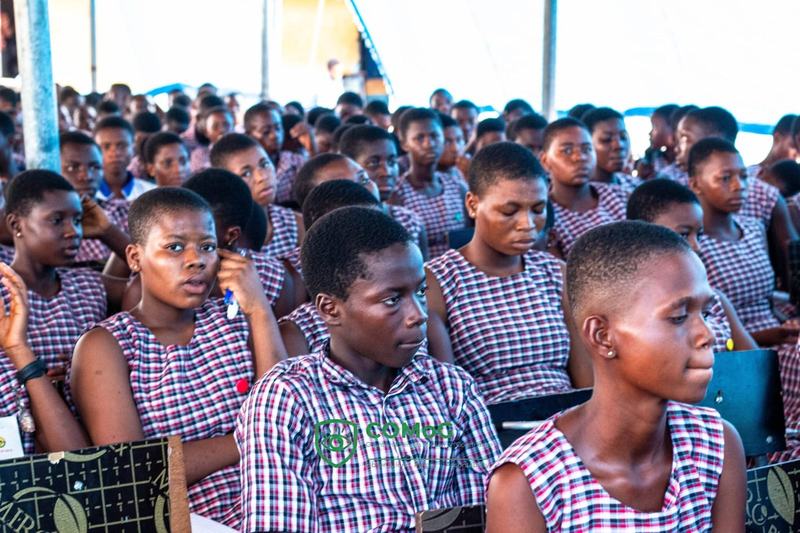 Students listening attentively during the session
